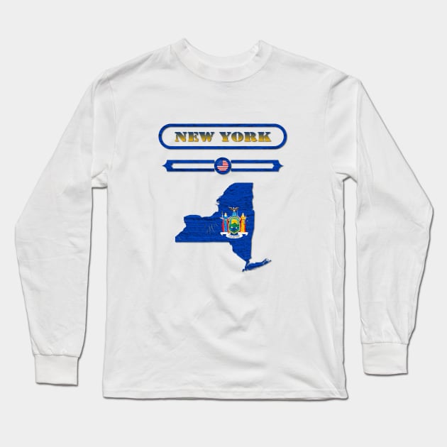 NEW YORK STATE, UNITED STATES, USA. SAMER BRASIL Long Sleeve T-Shirt by Samer Brasil